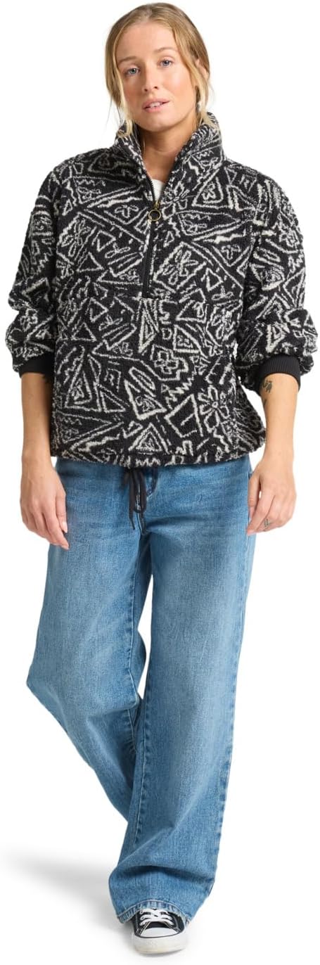 Billabong Damen Auszeit Sweatshirt XS Black Pebble, XS Black Pebble