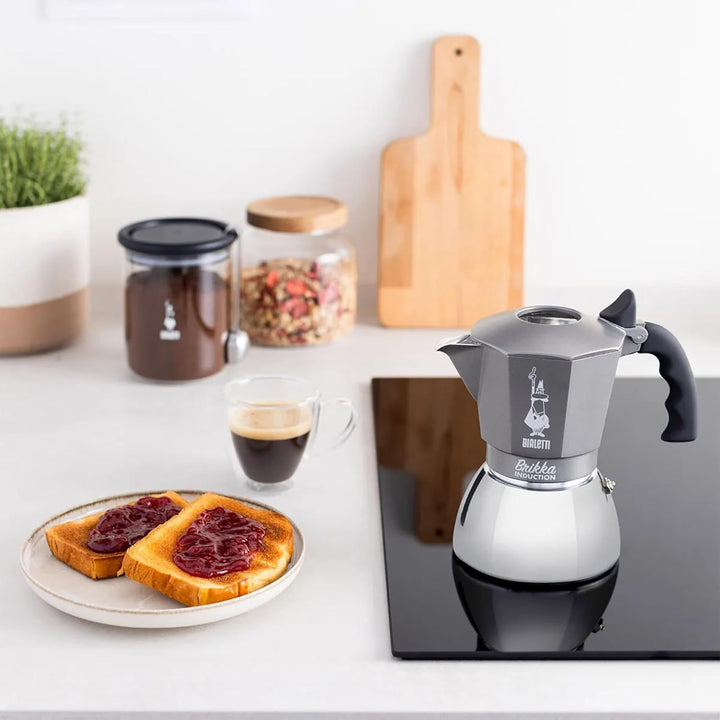 Bialetti 250 g Mokkaglas für Kaffee (mit Verschluss), Glas Single