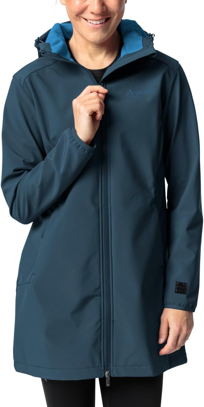VAUDE Damen Women's Moena Softshell Parka Jacke 36 dark sea, 36 dark sea