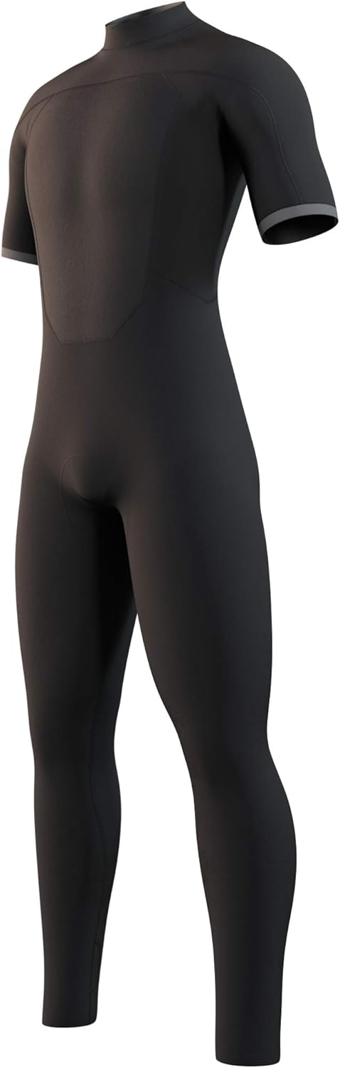 Mystic Watersports - Surf Kitesurf &amp; Windsurfing Herren Brand 3/2mm Kurzarm Neoprenanzug - Schwarz -