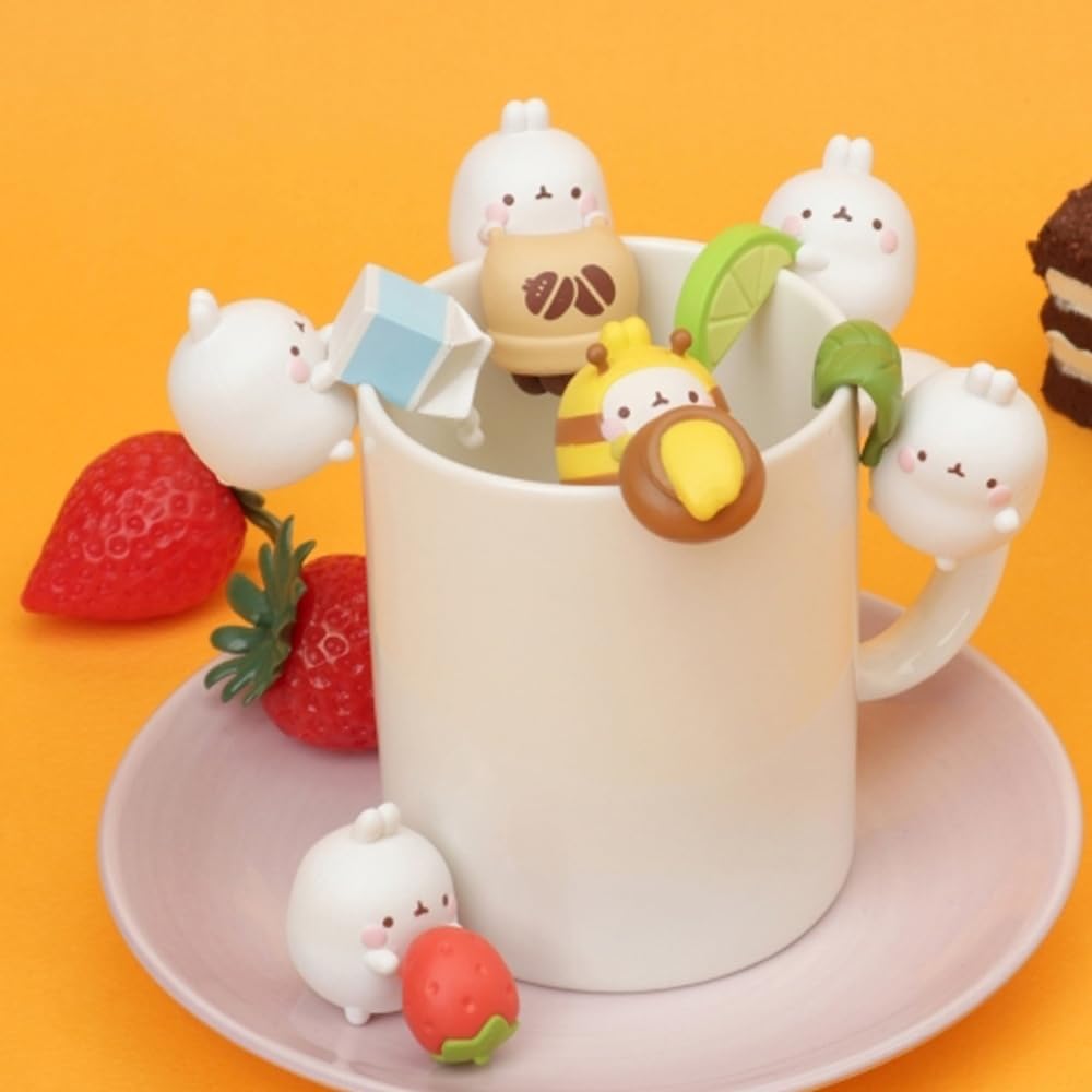 MOLANG Kaninchen Korea Cup Ornaments Serie Blind Box Action Figuren Mystery Box niedliche Zufallsspi