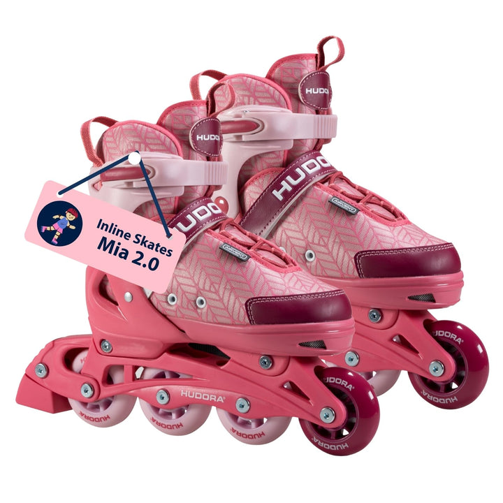 HUDORA Inline Skates Mia / Leon 2.0 - Inliner für Kinder / Jugendliche &amp; Erwachsene in versch. Gröss