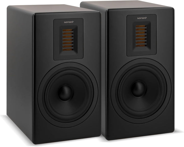 sonoro Orchestra Regallautsprecher Set (2 Wege Bassreflex, Holzgehäuse, perfekte Ergänzung zum Maest