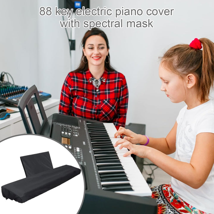 88 Tasten Keyboard Cover mit NotenstäNderabdeckung,Klaviertastatur-Staubschutz für 88 Tasten, Wasser