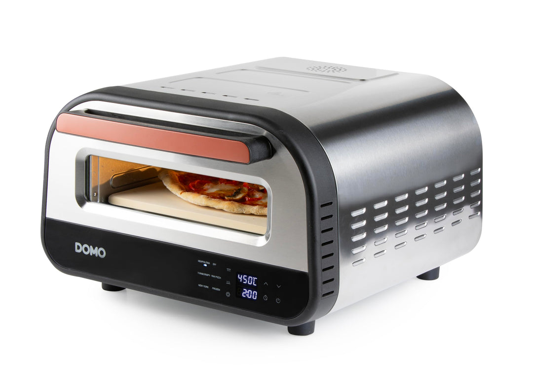 DOMO DO9289PZ Pizza Genius – Elektrischer Pizzaofen – 1700 W – 6 Programme – Ihre Lieblingspizzen in