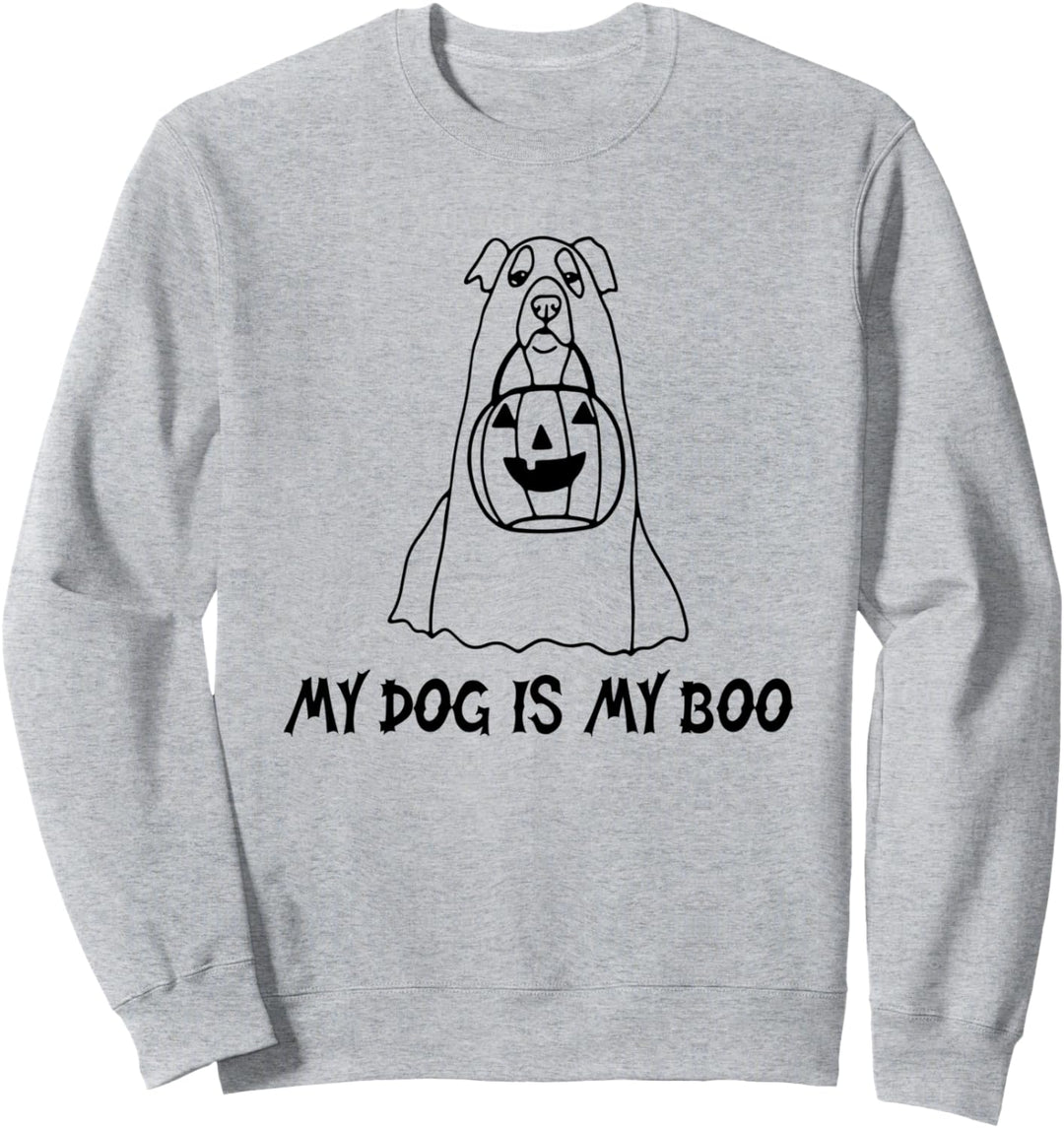 My Dog Is My Boo Lustiger Geist Hund Halloween Sweatshirt