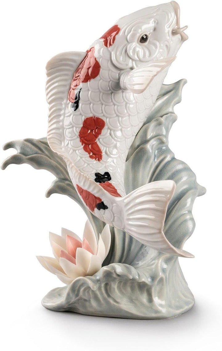 LLADRÓ Koi Figurine. Carpas Koi. Porzellan.