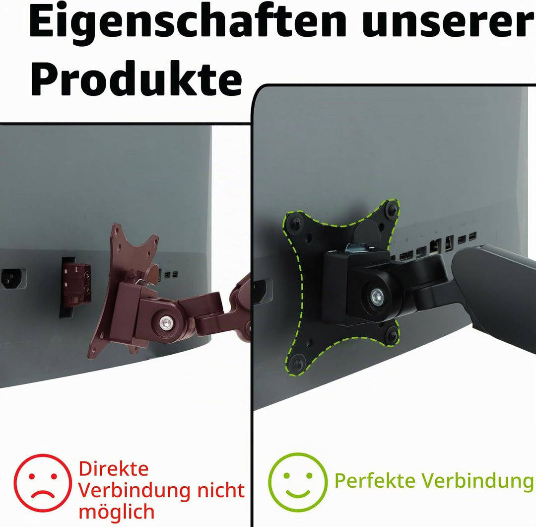 Z-Serie G3 VESA-Montageadapter Kompatibel mit HP Z-Serie und E-Serie G5 Monitoren(Passend Z24F,Z24M,
