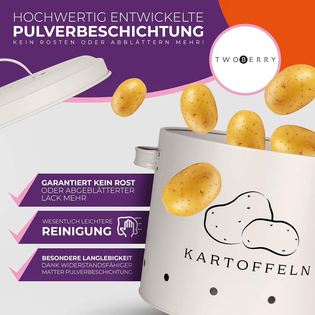 TWOBERRY Aufbewahrungsbox [3er Set] inkl. Sparschäler- längere Haltbarkeit durch 360° Luftzirkulatio