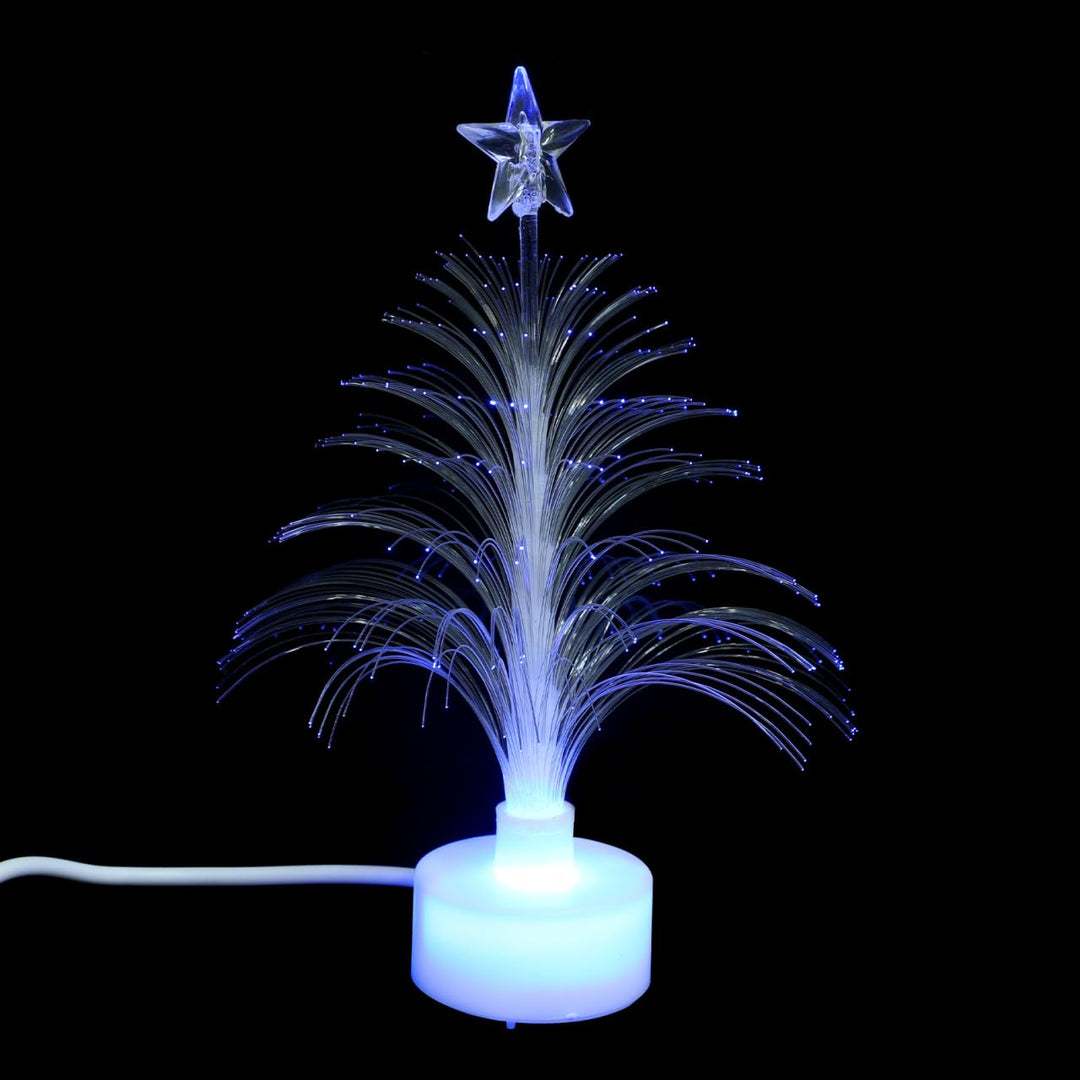 MAGICLULU Mini Led Faser Weihnachtsbaum Mit Farbwechsel USB Stromversorgung Weihnachtsbaum Für Weihn