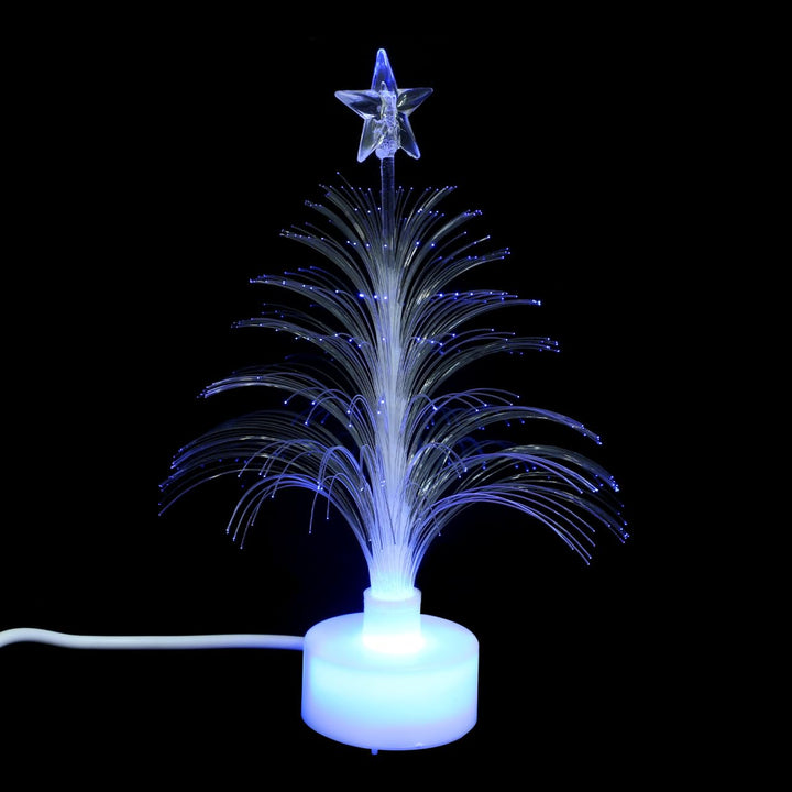 MAGICLULU Mini Led Faser Weihnachtsbaum Mit Farbwechsel USB Stromversorgung Weihnachtsbaum Für Weihn
