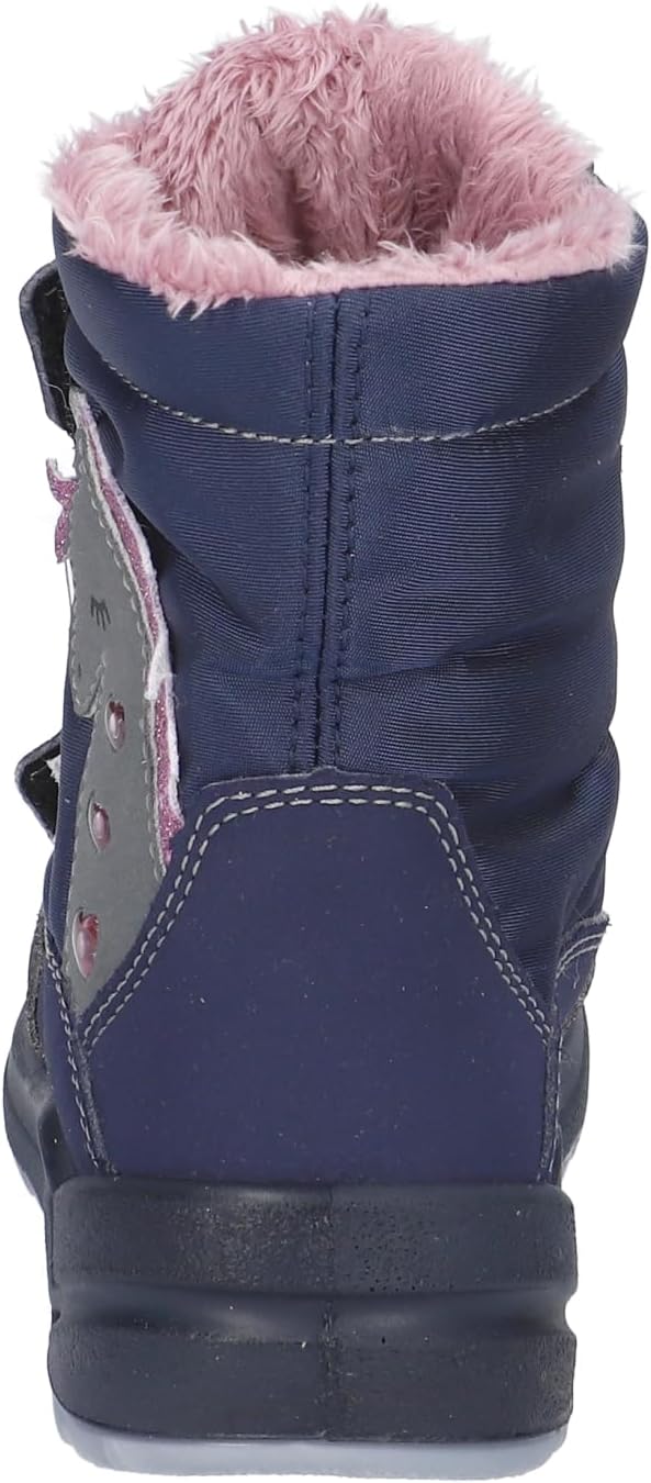 RICOSTA Mädchen Winterstiefel ANNIKA,Kinder Boots,WMS:Mittel,Sympatex,Blinklicht 25 EU Blau 170, 25