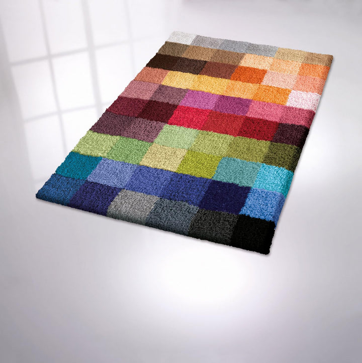 Kleine Wolke Cubetto Badteppich, Polyacryl, Mehrfarbig, 65 x 90 cm Mehrfarbig 65 x 90 cm, Mehrfarbig