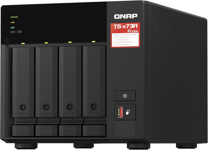 Qnap NAS + Switch Bundle QNAP TS-473A + QSW-1105-5T | Upgrade to 2,5GbE Networking, 4-Bay 3,5"/2,5"-