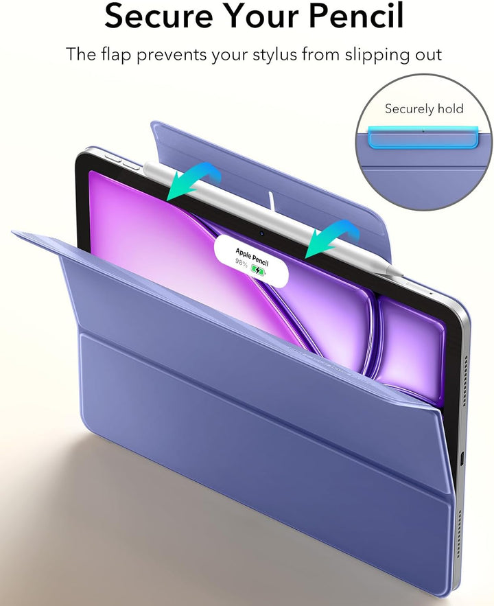 ESR für iPad Air 13 Zoll M4/M3/M2 Hülle (2026/2025/2024) und iPad Pro 12.9 (2022/2021/2020), Magnetb