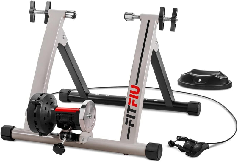 FITFIU Fitness ROB-15 - Klappbarer Fahrradtrainer für das Indoor-Training, mit 6-stufigem Widerstand