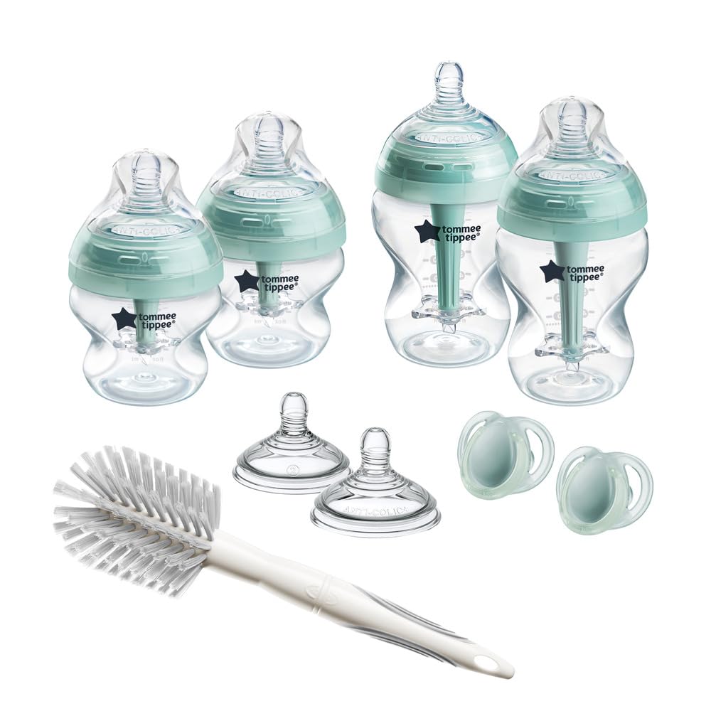 Tommee Tippee fortschrittliches Anti-Kolik-Starterset, 150-ml- und 260-ml-Babyflaschen mit Langsamsa