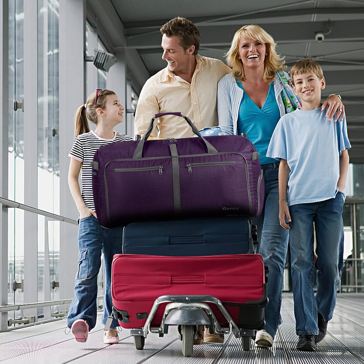 Gonex Faltbares Reisegepäck Leicht 40/60/80/100/150L Grosse Reisetasche Sporttasche für Reise Gym Ur