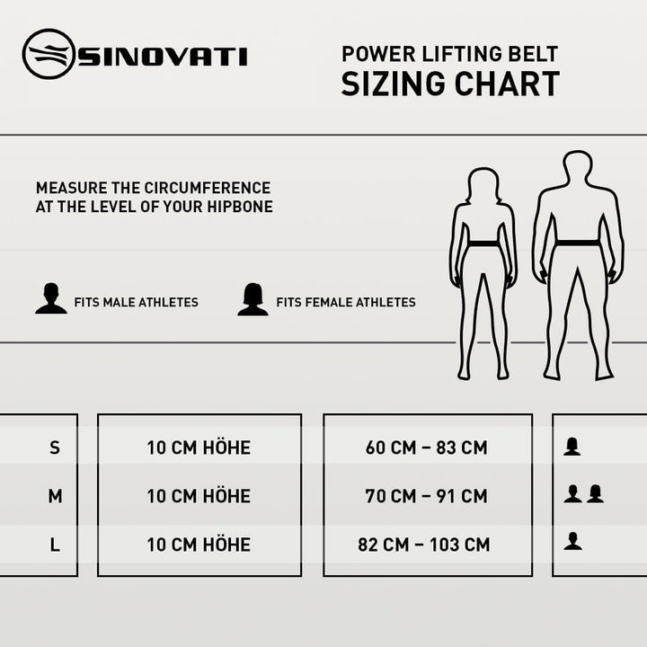 SINOVATI Premium Gewichthebergürtel KDK Gürtel aus Rindsleder mit Schnalle, Weightlifting Lever Belt