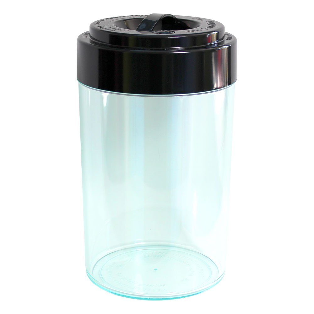 Tightvac EverythingVac Aufbewahrungsbehälter für trockene Waren, 2,3 kg, transparenter Körper/Schwar