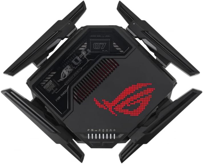 ASUS ROG Rapture GT-BE98 Quad-Band WiFi 7 Gaming Router (320MHz Bandbreite, duale 10G Ports, Backup