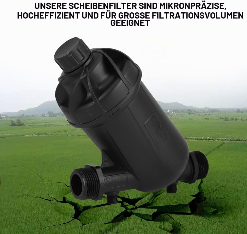 Tropfbewässerungsfilter 120 Mesh 130 Micron Level Disc Filter für Landwirtschaft Garten Rasenbewässe