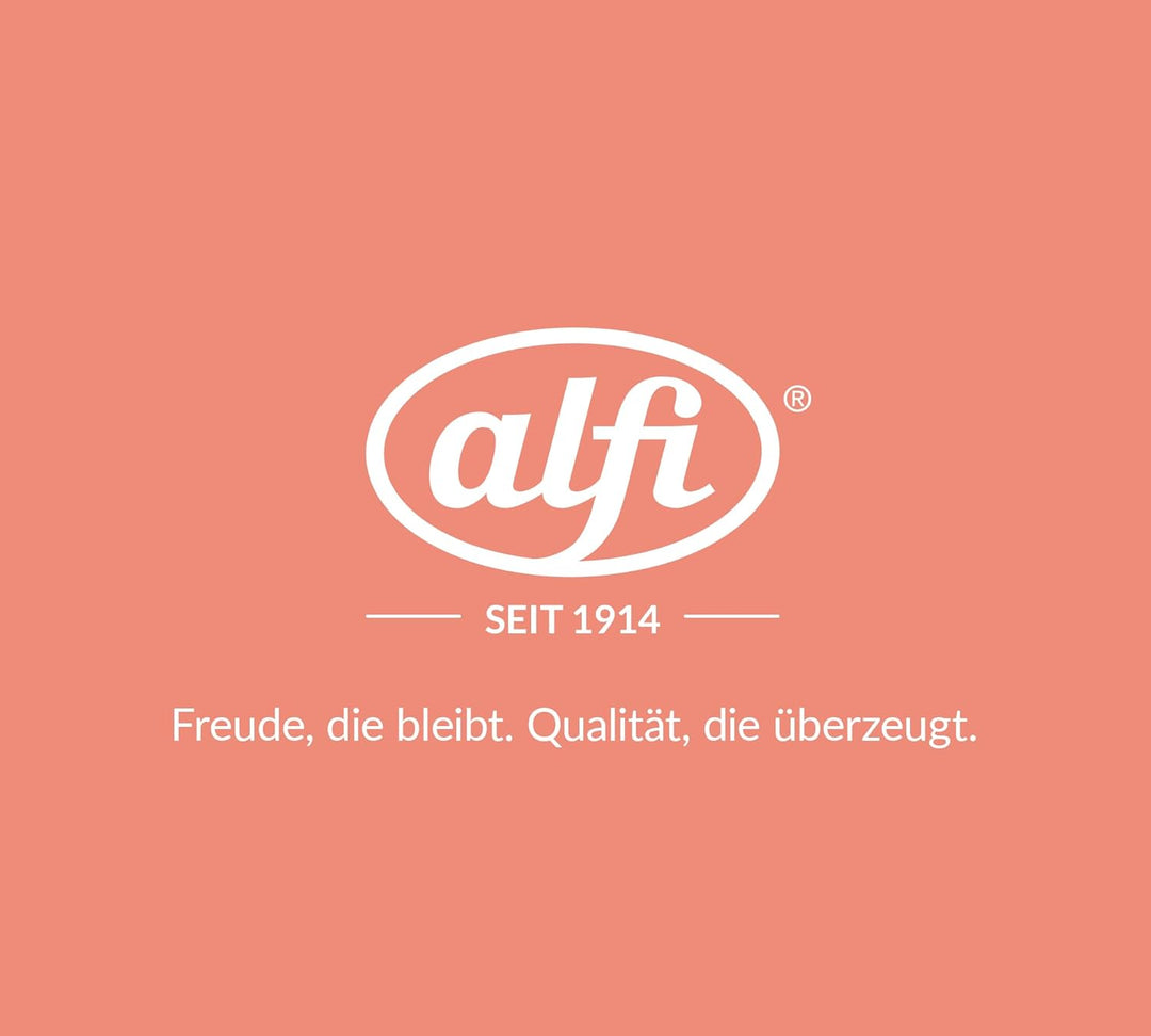 alfi SKYLINE 1,0l, deep apricot, Edelstahl-Isolierkanne mit hygienischem Hartglaseinsatz, Drehversch