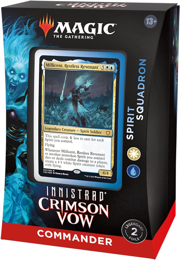 Magic: The Gathering Innistrad: Crimson Vow Commander Deck – Spirit Squadron (White-Blue) Weiss-blau