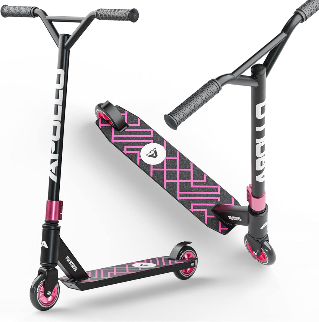 Apollo Stunt Scooter - Genius Pro | Robuster Kinder Scooter mit ABEC 9 Kugellager | Trick Roller, Tr