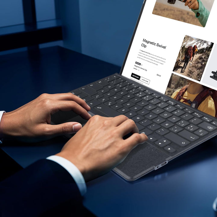 MoKo Spanish Touchpad Bluetooth Tastatur für 13 Zoll Microsoft Surface Pro 11/ Pro 10/ Pro 9/ Pro 8/