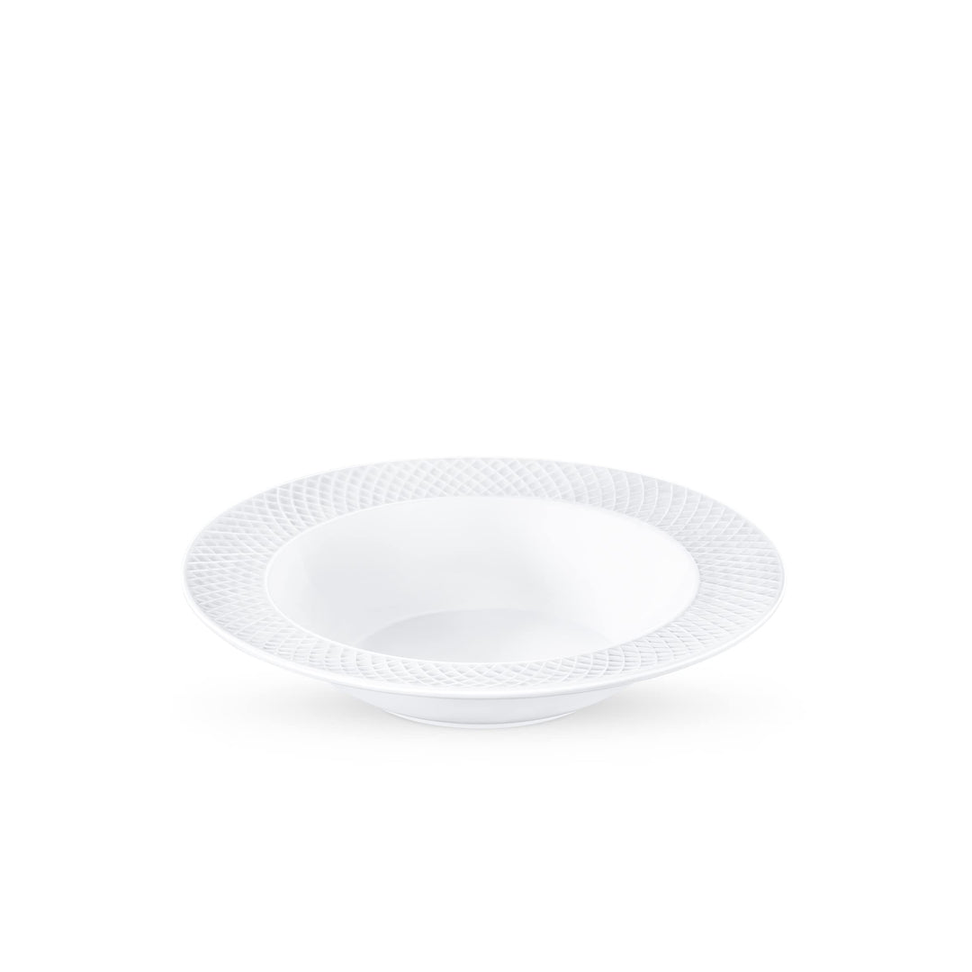 Wilmax | Teller - 6 Stück | Ø 22,5cm | Weisser Suppenteller aus Porzellan | Speiseteller | Spülmasch