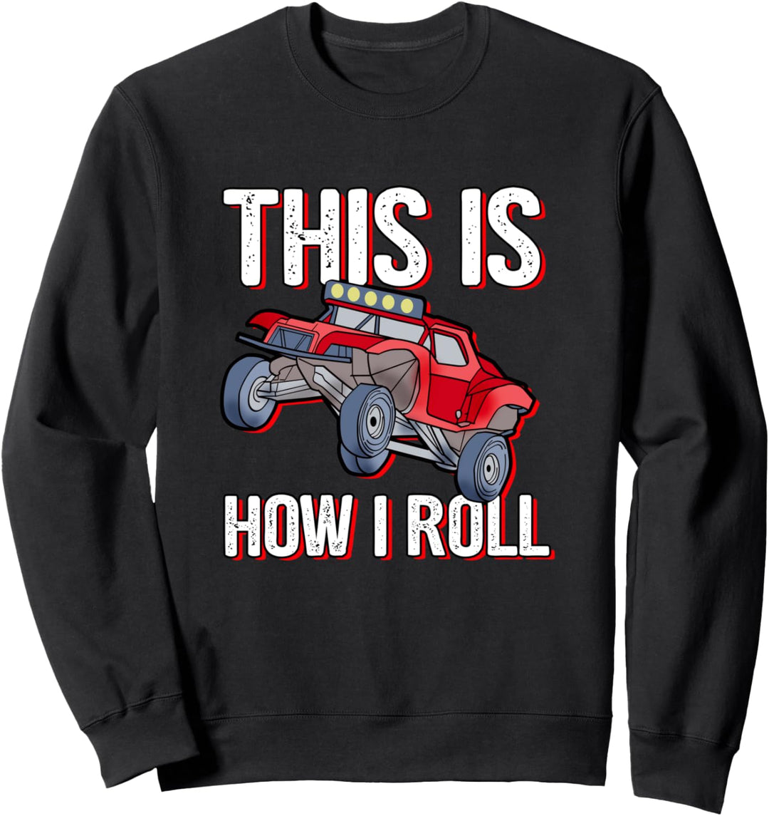 Dune Buggy Grafik Strand RC Auto Truck Männer Sweatshirt