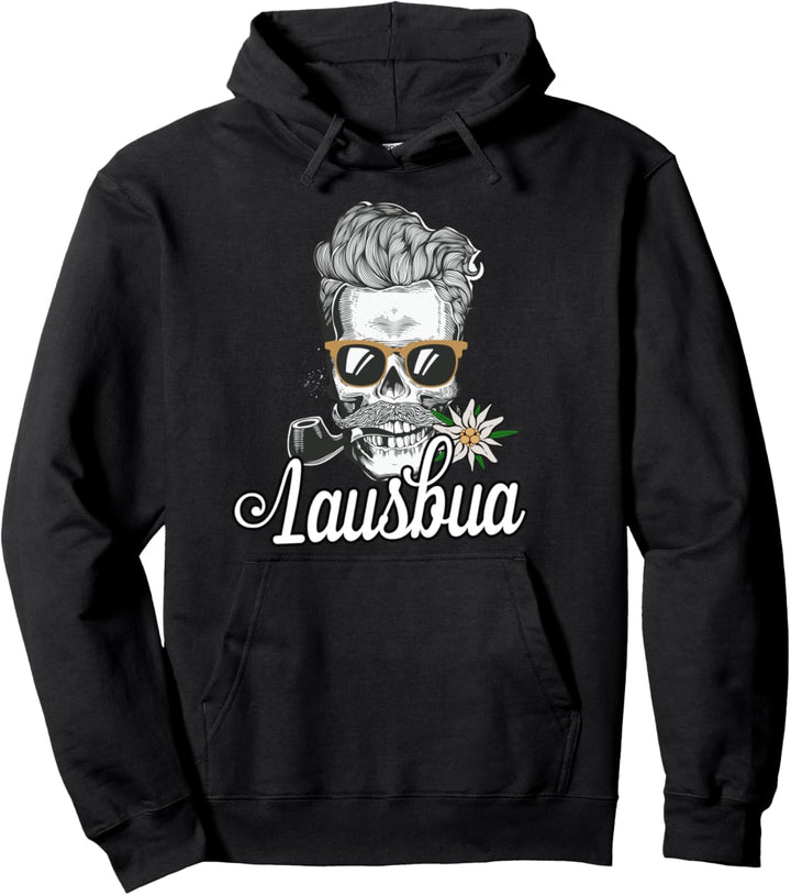 Lausbua T-Shirt Totenkopf Bayern Trachtenshirt Lausbub Pullover Hoodie