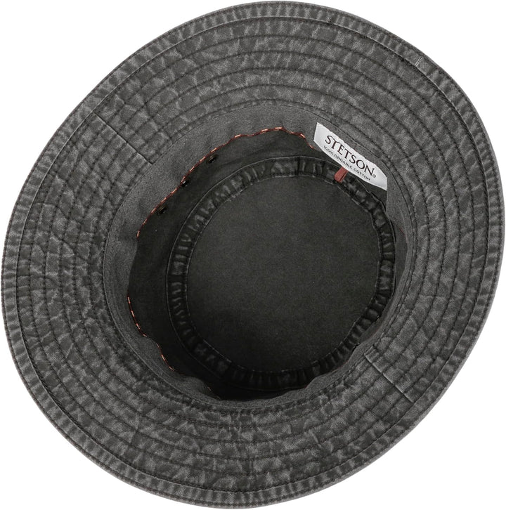 Stetson Reston Freizeithut Damen Herren Schlapphut Bio-Baumwolle Packable Baumwollhut 40-facher UV-S
