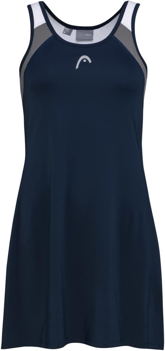 HEAD Damen Club 22 Dress Women Tennis Dress (1er Pack) XL Grau, XL Grau