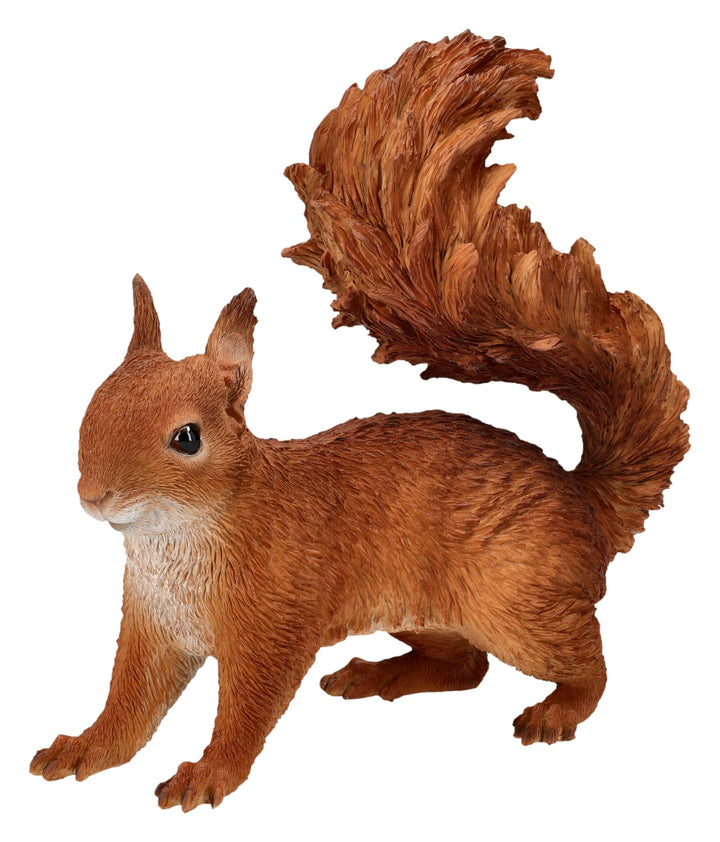 Figuren Shop GmbH Gartenfigur Eichhörnchen – Lebensechte HotAnt Figur, 22 cm, wetterfest &amp; handbemal
