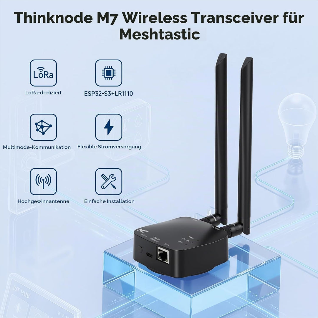 ELECROW ThinkNode M7 Meshtastic Gateway ESP32-S3 LR1110 PoE 868MHz