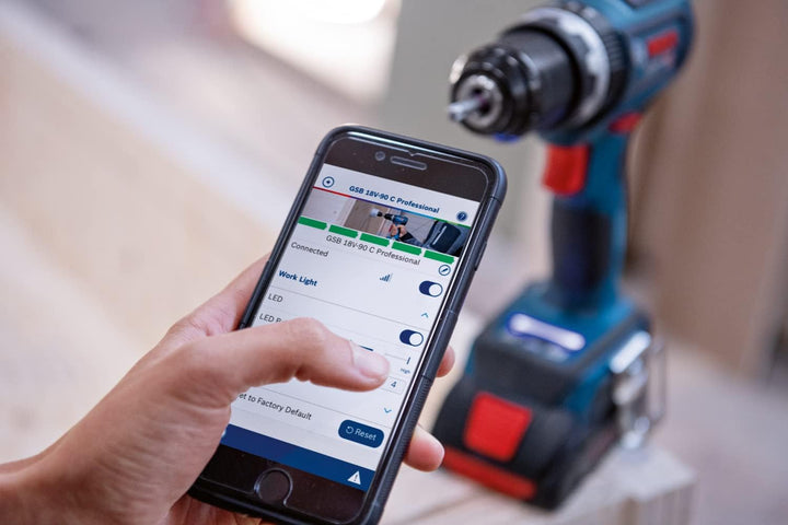 Bosch Professional 18V System Akku Schlagbohrmaschine GSB 18V-90 C (inkl. 2x ProCORE-Akkus 4.0Ah, Sc