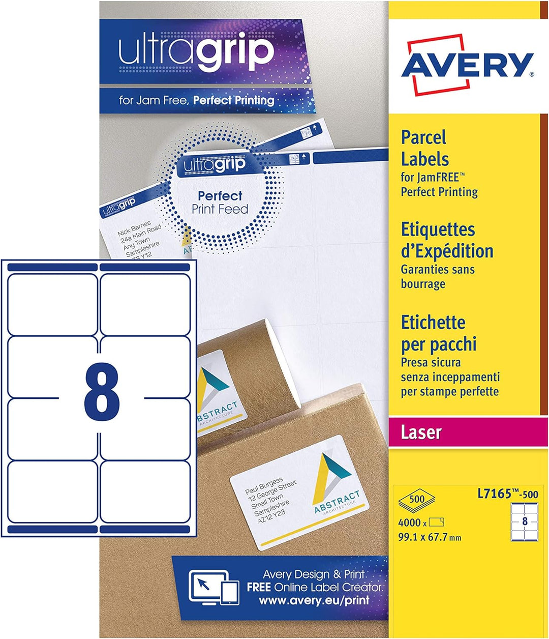 Avery BlockOut Versandetiketten
