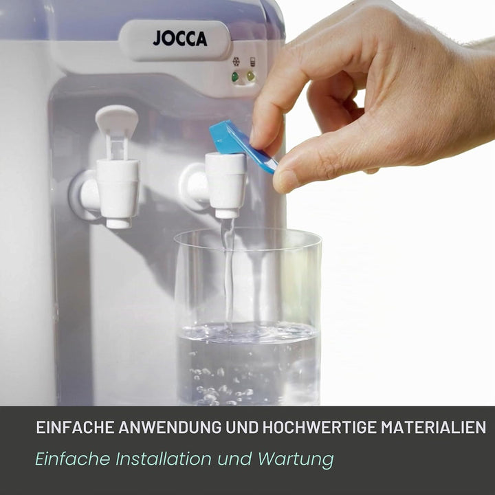 Jocca 1102 Wasserspender mit Tank, Weiss und Lila, 23x23x47,5 cm Blanco Y