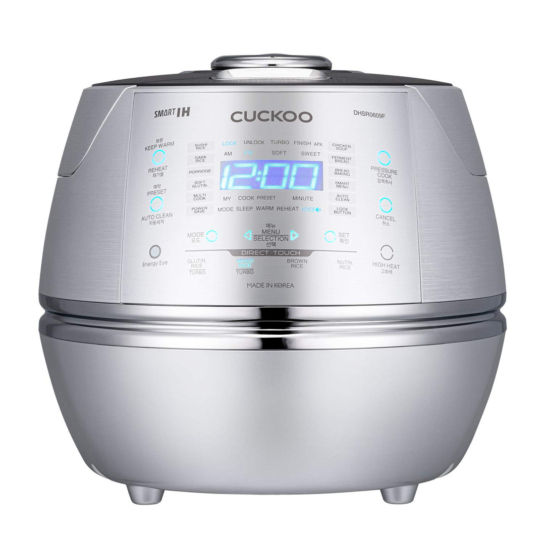CUCKOO CRP-DHSR0609F Reiskocher Silber mit Display, 1090 W