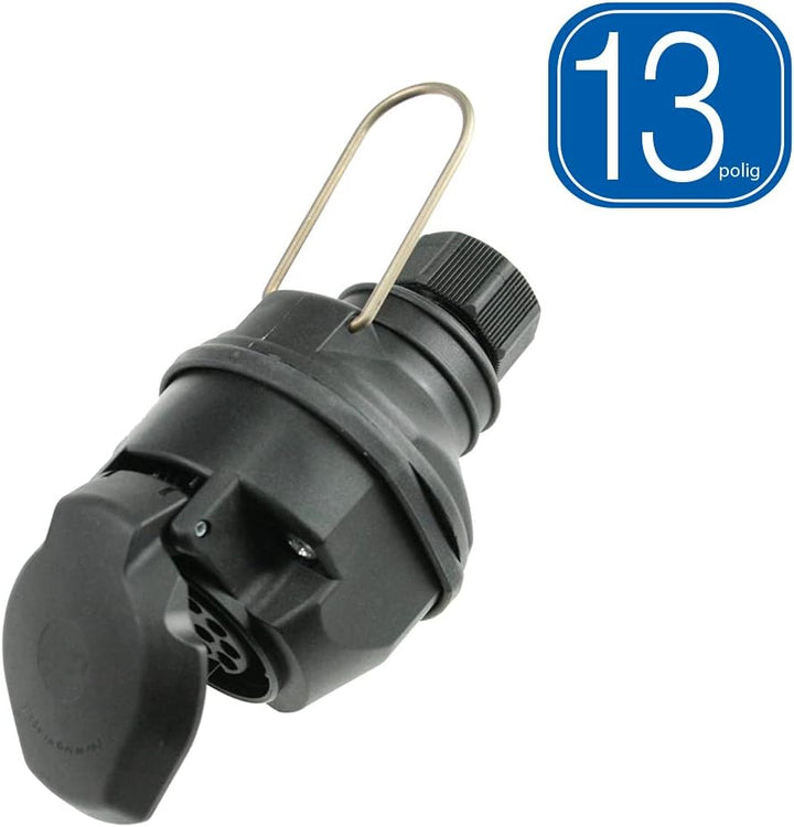 as - Schwabe Camping Kupplung 13-polig – 12 V Anhänger-Kupplung für Outdoor & Caravan – Adapter DIN