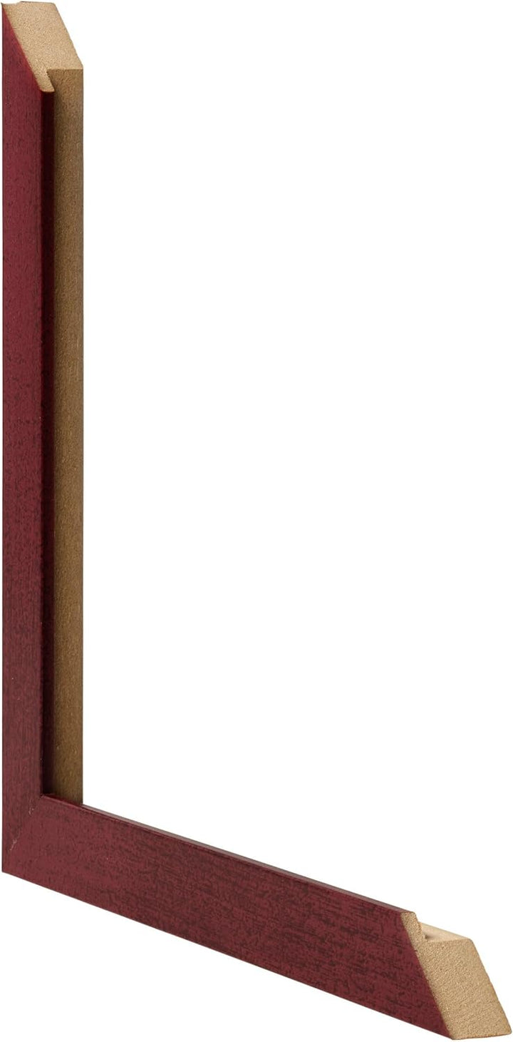 yd. Your Decoration - Bilderrahmen 75x100 cm - Weinrot Gewischt - Bilderrahmen aus MDF mit Acrylglas