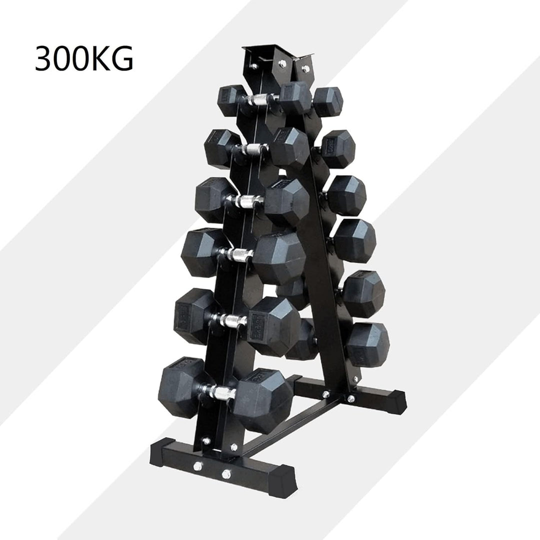 Queiting Hantelständer 6-Tier Kurzhantelständer Gewichteständer Gym Professional Hantelscheibenständ