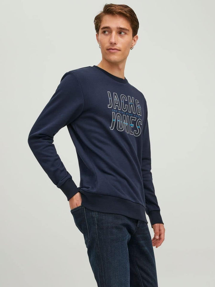 JACK & JONES Xilo Crewneck M Marineblauer Blazer, M Marineblauer Blazer