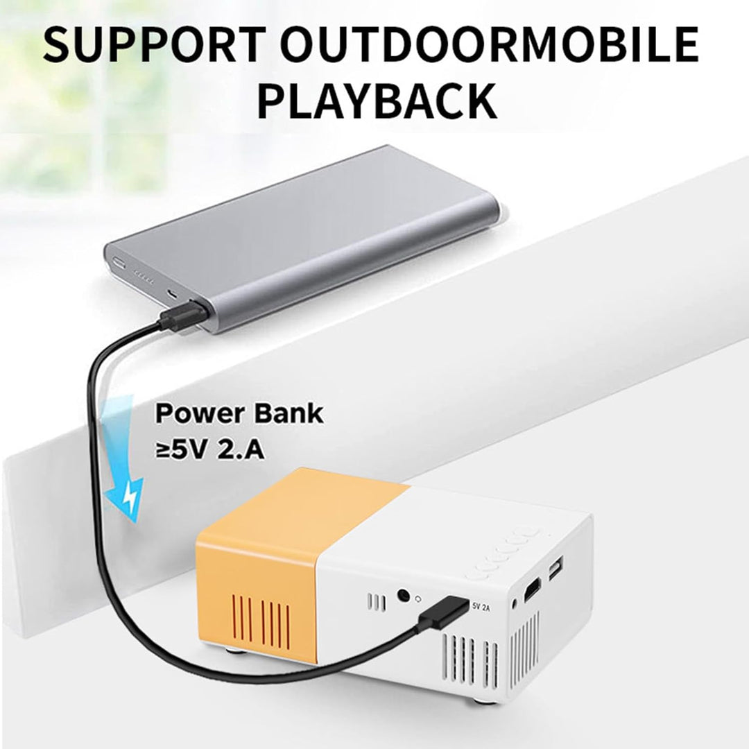 GOWENIC Smart Projector, 1080p Full HD Tragbarer Projektor mit 100Ansi 6000 LM Helligkeit, Kompatibe