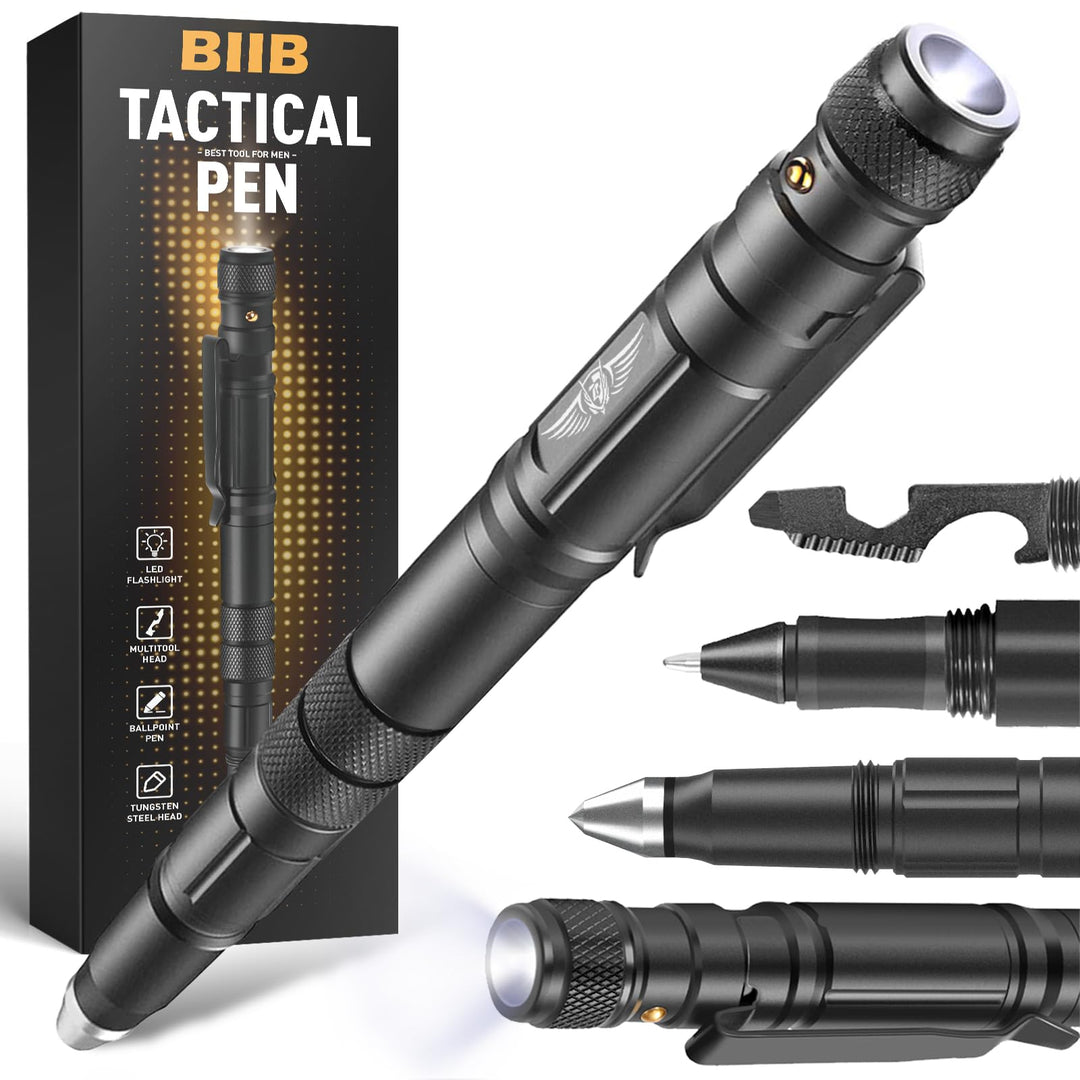 BIIB Geschenke für Männer, Multitool Pen mit LED, Gadgets für Männer Geschenke Weihnachten, Weihnach
