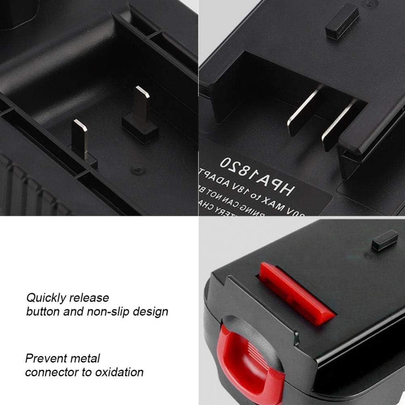 20V Akku Adapter kompatibel mit Black & Decker 20V Lithium Akku für Black Decker 18V NiCad & NiMh Ak