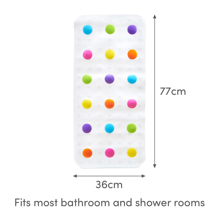 Munchkin Rutschfeste Baby-Badewannenmatte, Anti-Rutsch-Badewanneneinlage mit bunten Luftblasen, sorg