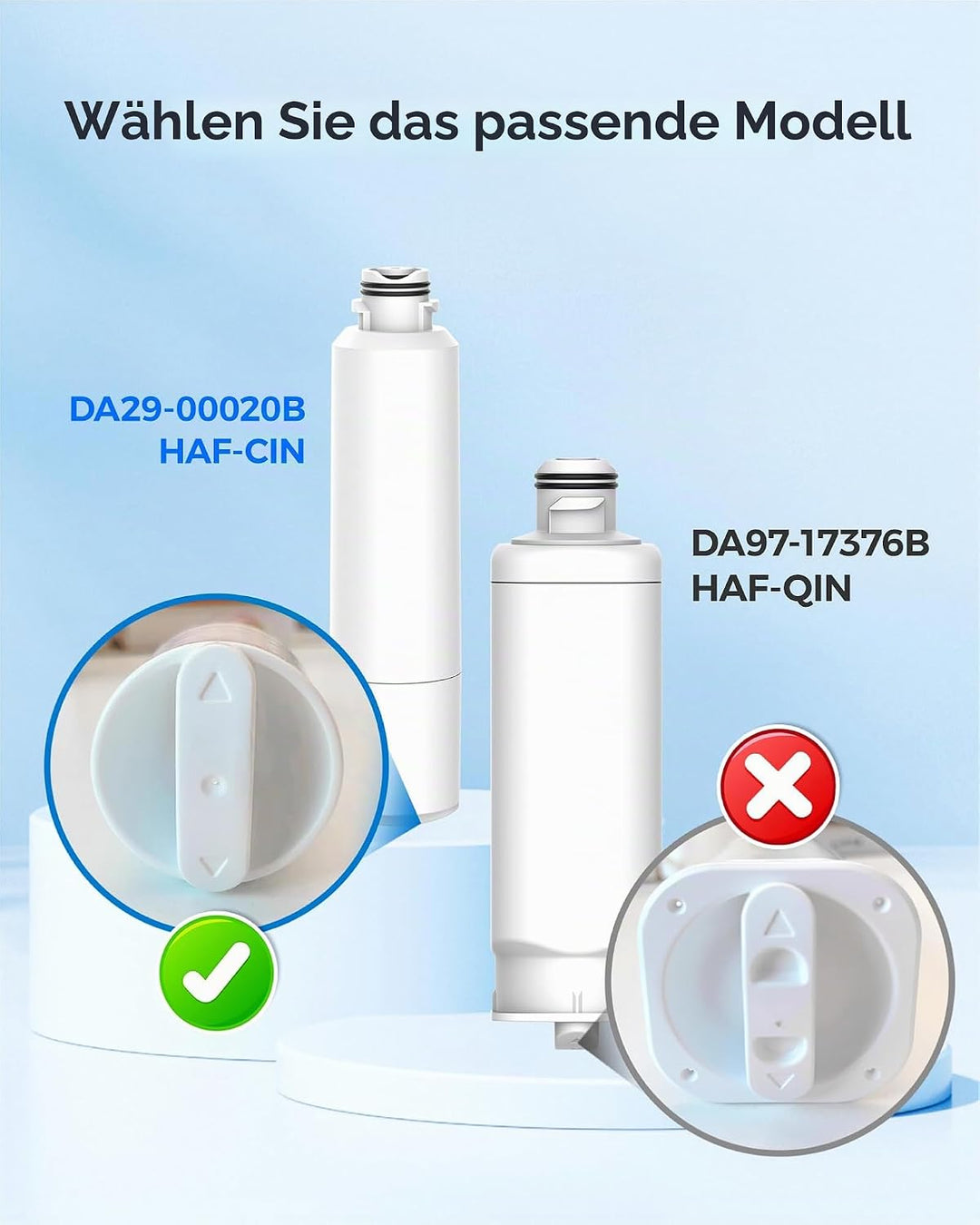 Maxblue DA29-00020B Kühlschrank Wasserfilter, Kompatibel mit Samsung DA29-00020B, DA29-00020A, HAFCI